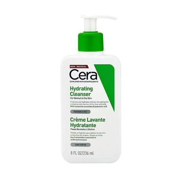 Cera Ve 236ML Hydrating Cleanser Face Foaming Cleanser SA Smoothing Cleanser Body Moisturizing Lotion