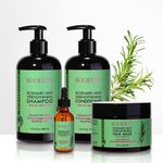 KOGEEYY Rosemary Mint Strengthening Shampoo and Conditioner Set Provide Nourishment Smoothness Rosemary Hair Oil Hair Mask