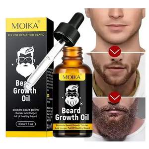 Wholesale Custom Private Label 2025 Best Seller Beard Care Natural Organic Beard Growth Oil for Men 30ml